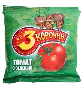 Сухарики ржаные ТРИ КОРОЧКИ Томат с зеленью  - передать осужденному в СИЗО, ИК, КП, ЛИУ, Тюрьмы