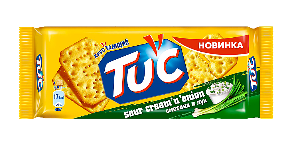 Крекер TUC Sour Cream and Onion Сметана и лук  - передать осужденному в СИЗО, ИК, КП, ЛИУ, Тюрьмы