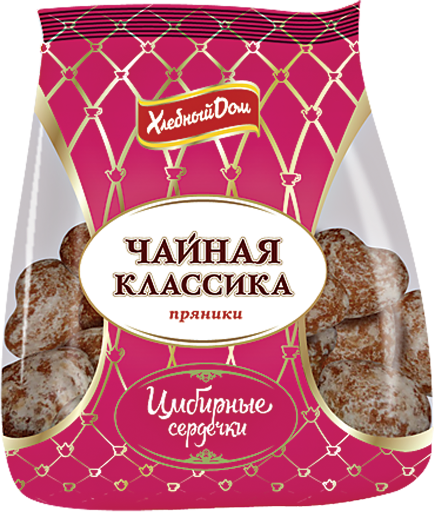 Пряники ХЛЕБНЫЙ ДОМ Имбирные сердечки  - передать осужденному в СИЗО, ИК, КП, ЛИУ, Тюрьмы