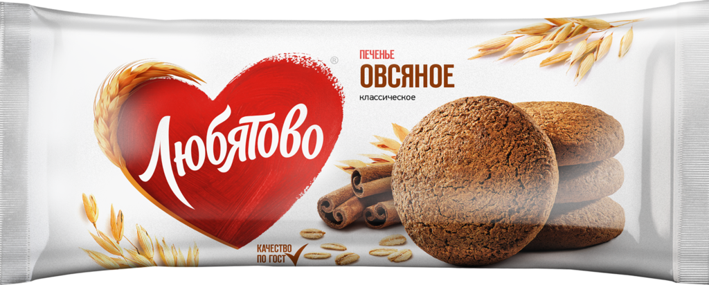 Печенье овсяное ЛЮБЯТОВО Классическое традиционное  - передать осужденному в СИЗО, ИК, КП, ЛИУ, Тюрьмы