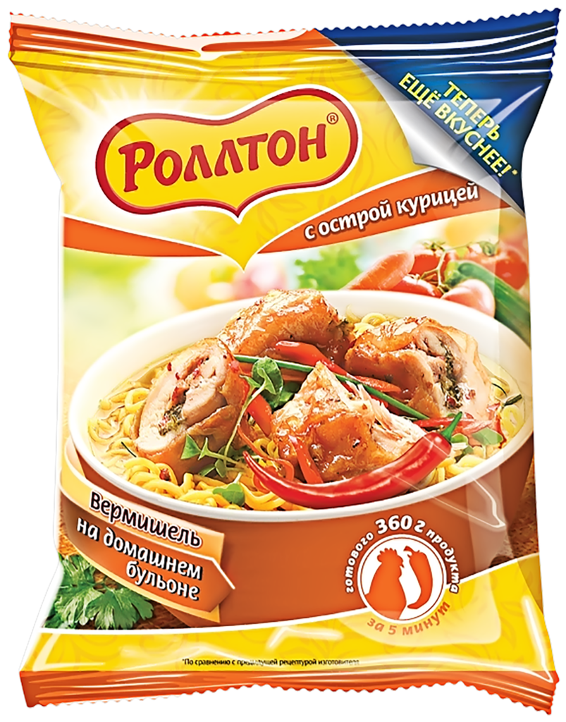 Вермишель РОЛЛТОН На домашнем бульоне с острой курицей  - передать осужденному в СИЗО, ИК, КП, ЛИУ, Тюрьмы