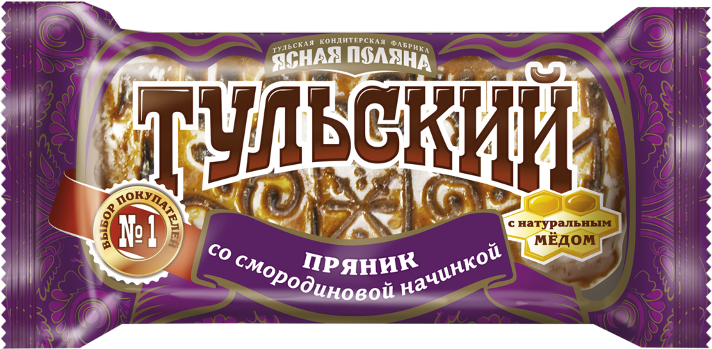 Пряник ЯСНАЯ ПОЛЯНА Тульский со смородиновой начинкой  - передать осужденному в СИЗО, ИК, КП, ЛИУ, Тюрьмы
