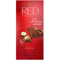 Шоколад молочный RED Фундук и макадамия, без сахара, на 35% меньше калорий  - передать осужденному в СИЗО, ИК, КП, ЛИУ, Тюрьмы